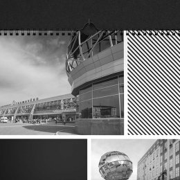 черно-белый календарь
