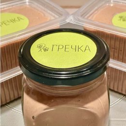 Круглые стикеры - гречка.